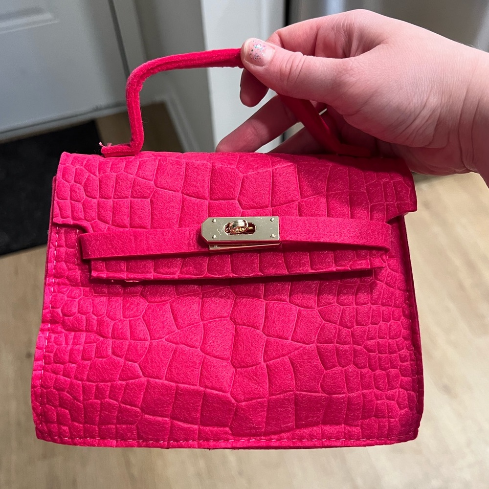 Pink Felt Bag
